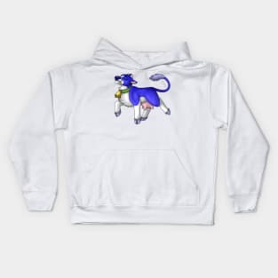 Happy Moo: Blaze Blue Kids Hoodie